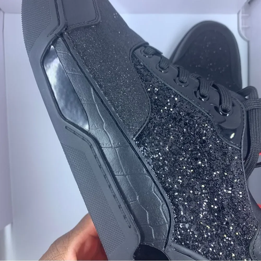 🔥Fashion glitter sneakers with red bottom